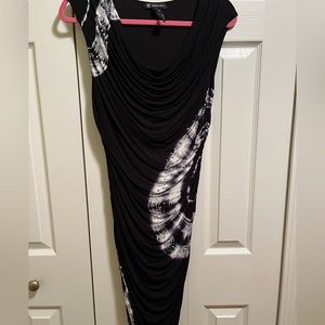 Ladies Large Black tie die drew.